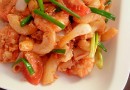 ผัดมักกะโรนีกุ้ง