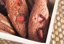 Chocolate Strawberry Madeleines